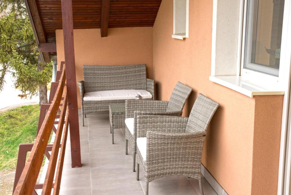 Balkón nebo terasa v ubytování Vesna