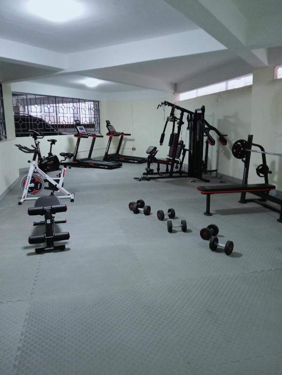 Fitness centrum a/nebo fitness zařízení v ubytování Wanderstay kenya