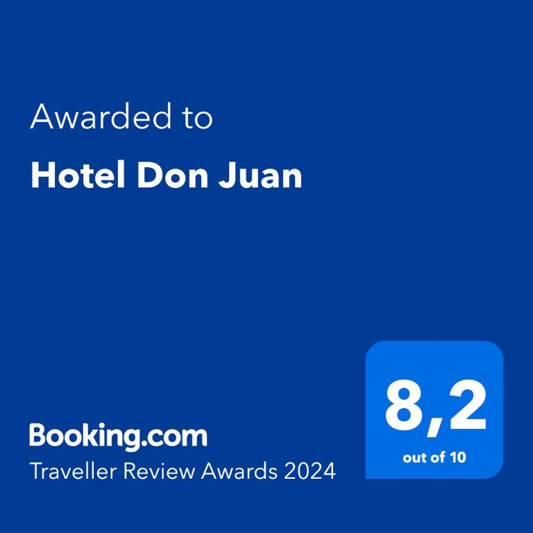 Hotel Don Juan tanúsítványa, márkajelzése vagy díja