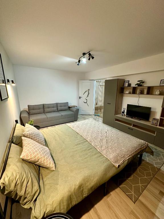 Postel nebo postele na pokoji v ubytování Straja View Apart