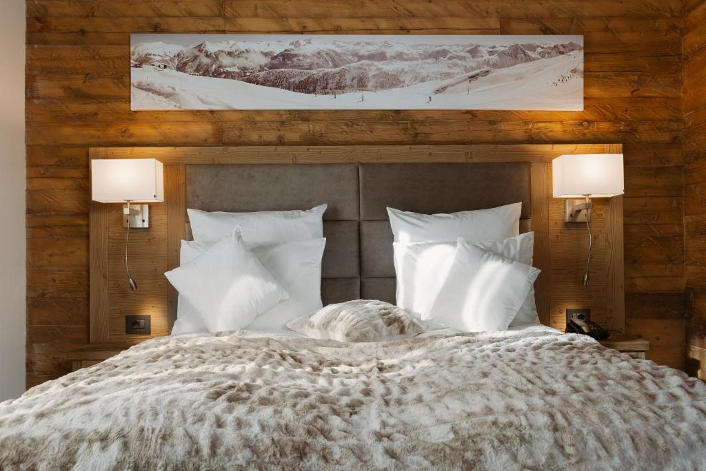 Postel nebo postele na pokoji v ubytování Chalet Royal
