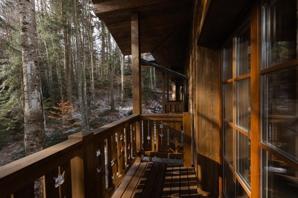 Balkón nebo terasa v ubytování Chalet Royal