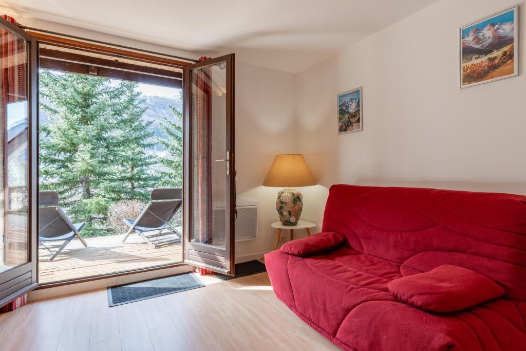 Posedenie v ubytovaní Serre Chevalier Studio 30 m2 coin montagne à 8 Minutes des Pistes