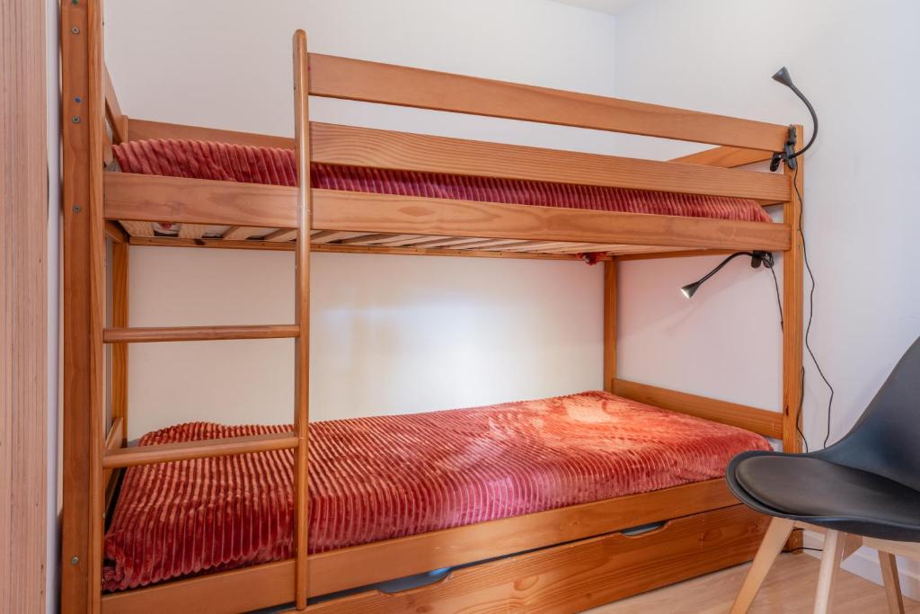 Posteľ alebo postele v izbe v ubytovaní Serre Chevalier Studio 30 m2 coin montagne à 8 Minutes des Pistes