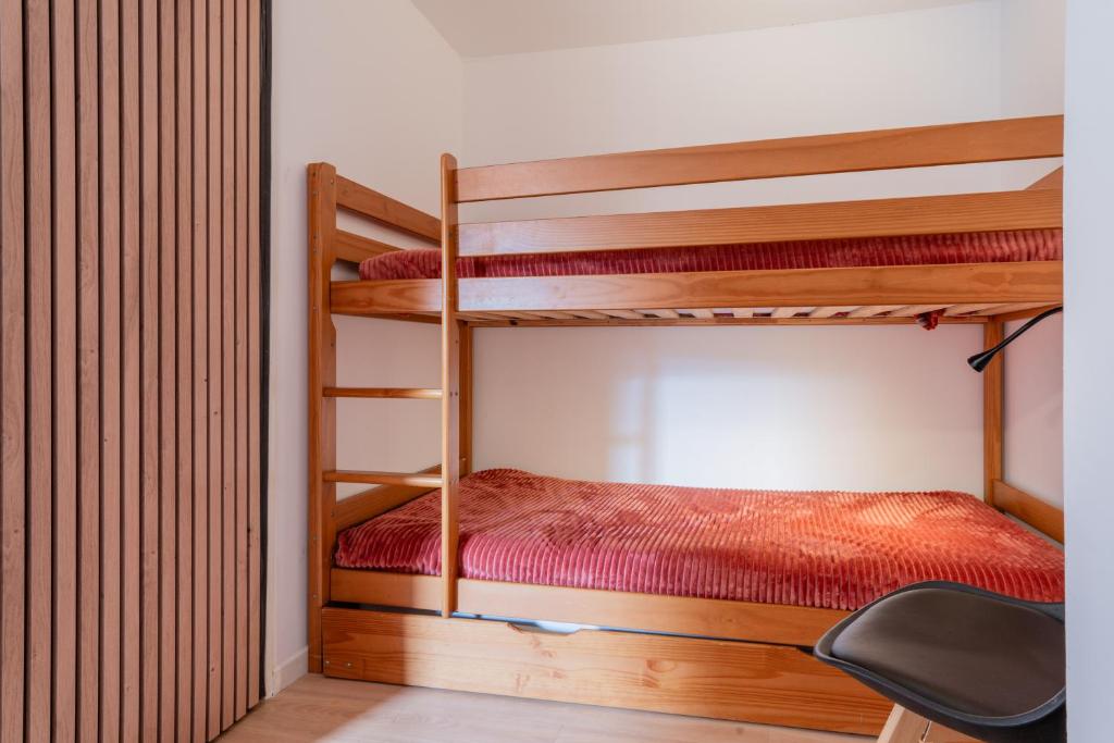 Posteľ alebo postele v izbe v ubytovaní Serre Chevalier Studio 30 m2 coin montagne à 8 Minutes des Pistes