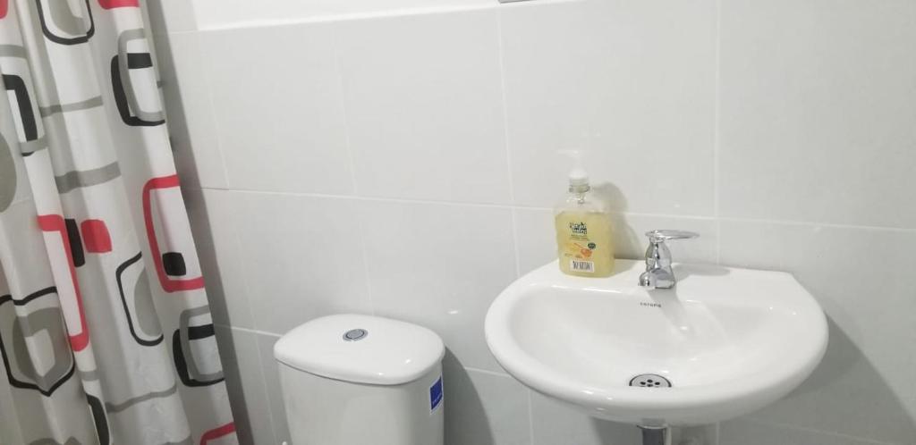 Koupelna v ubytování Habitación de Lujo para Pareja