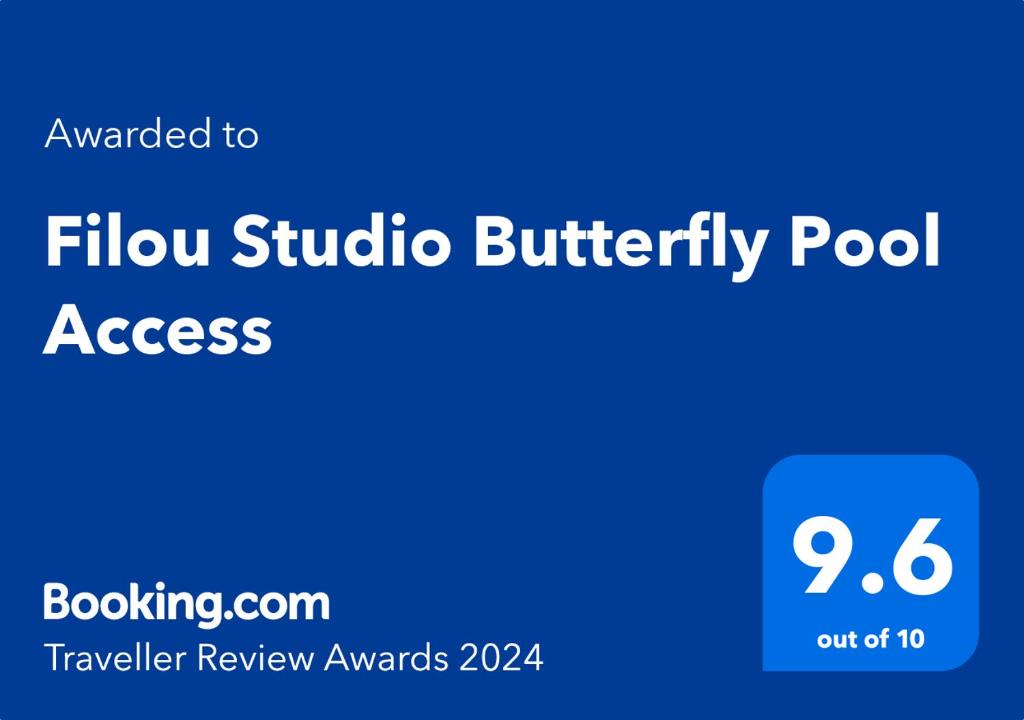 象島的住宿－Filou Studio Butterfly Pool Access 29 66，浮游蝴蝶结访问网页的截图