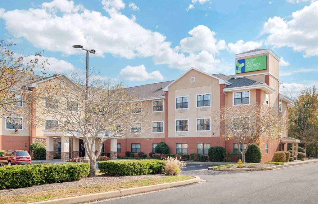 an image of a hotel with a building at Extended Stay America Select Suites - Lexington Park - Pax River in Lexington Park