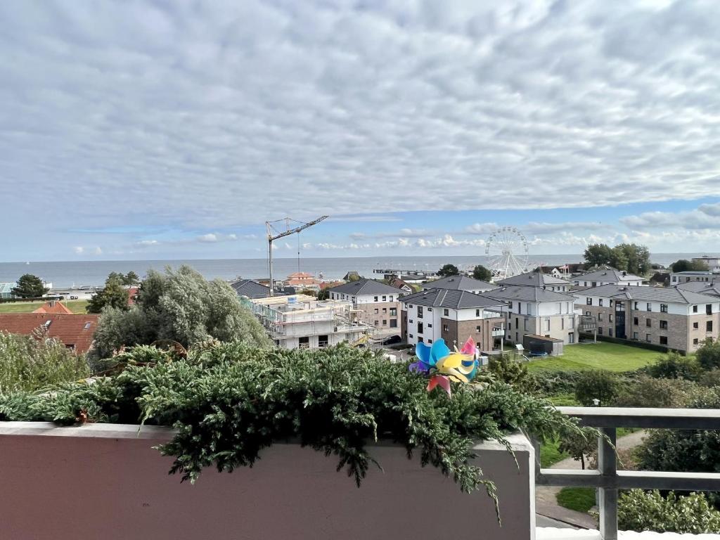 a view of a city from a balcony at Berolina 519 - Ostsee Weitblick in Dahme