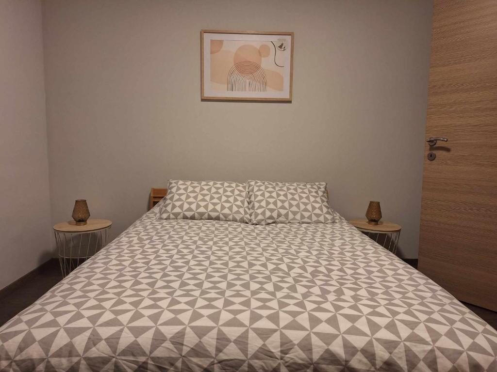 Postel nebo postele na pokoji v ubytování Résidence d'Angelo