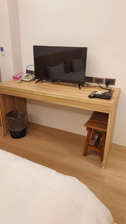 TV a/nebo společenská místnost v ubytování GAWA Hotel