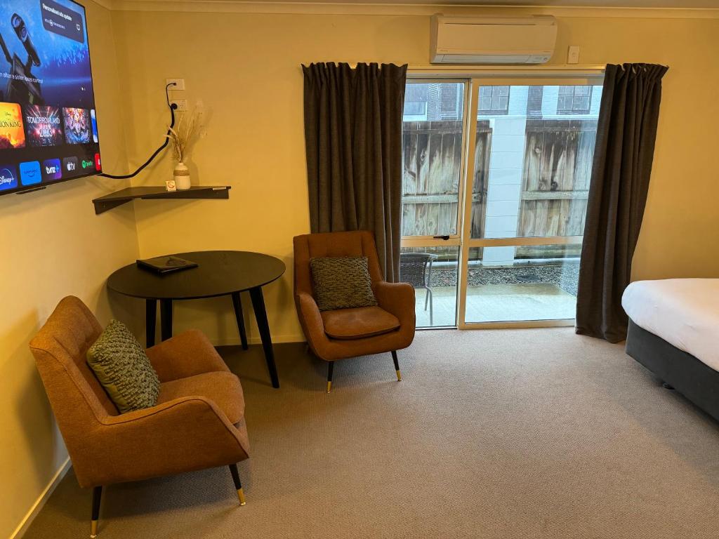 Postel nebo postele na pokoji v ubytování B-Ks Premier Motel Palmerston North