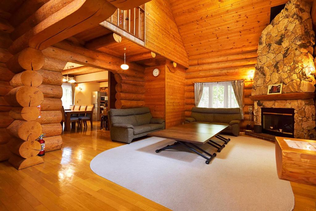 Posezení v ubytování Rental Log Urube Village