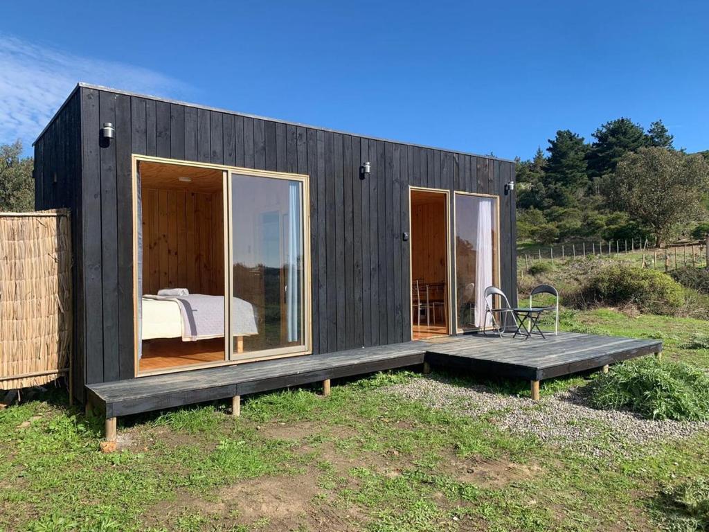 Zahrada ubytování Nomad Tiny