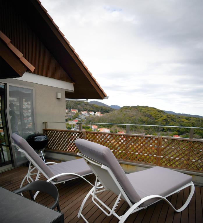Balkón nebo terasa v ubytování Ocean View Luxury Beach House - Enjoy Sakura, Beach and BBQ!
