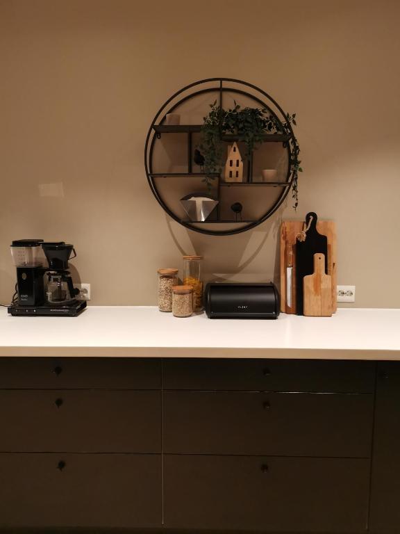 Kuchyň nebo kuchyňský kout v ubytování Andenes Sentrum Apartment