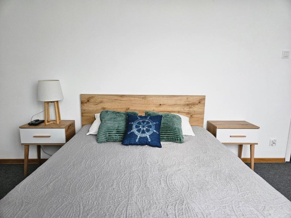 Postel nebo postele na pokoji v ubytování Willa ALBATROSA 9