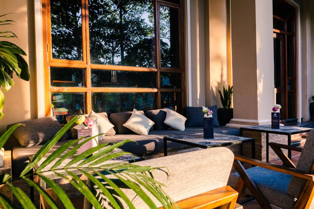 Posezení v ubytování Pierre Hotel