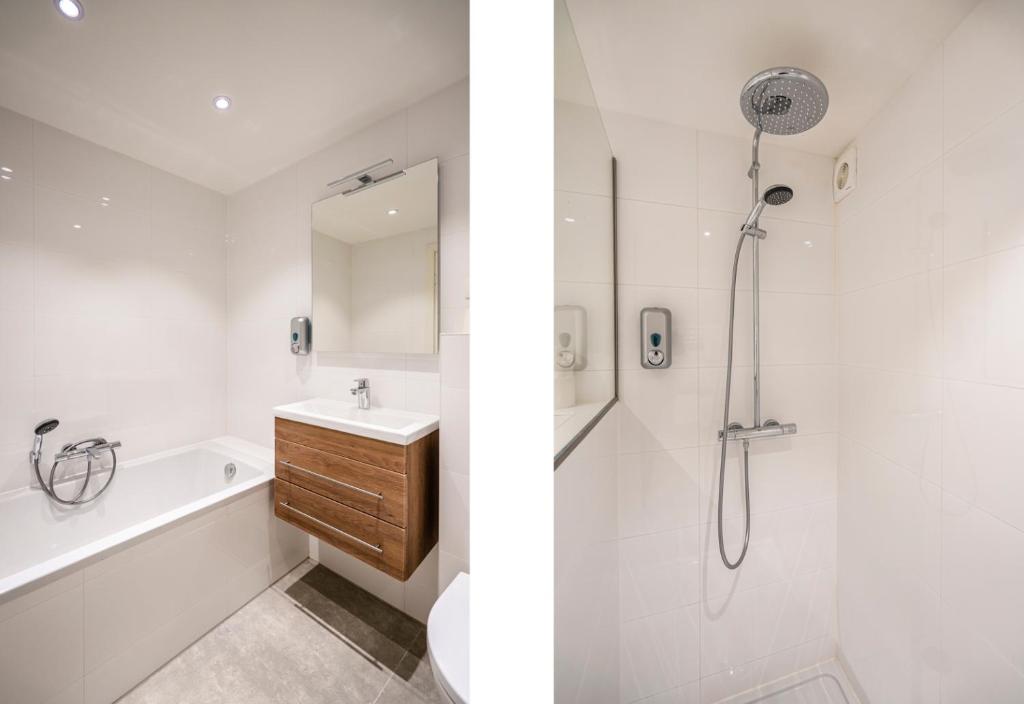 Koupelna v ubytování Hotel Hulst