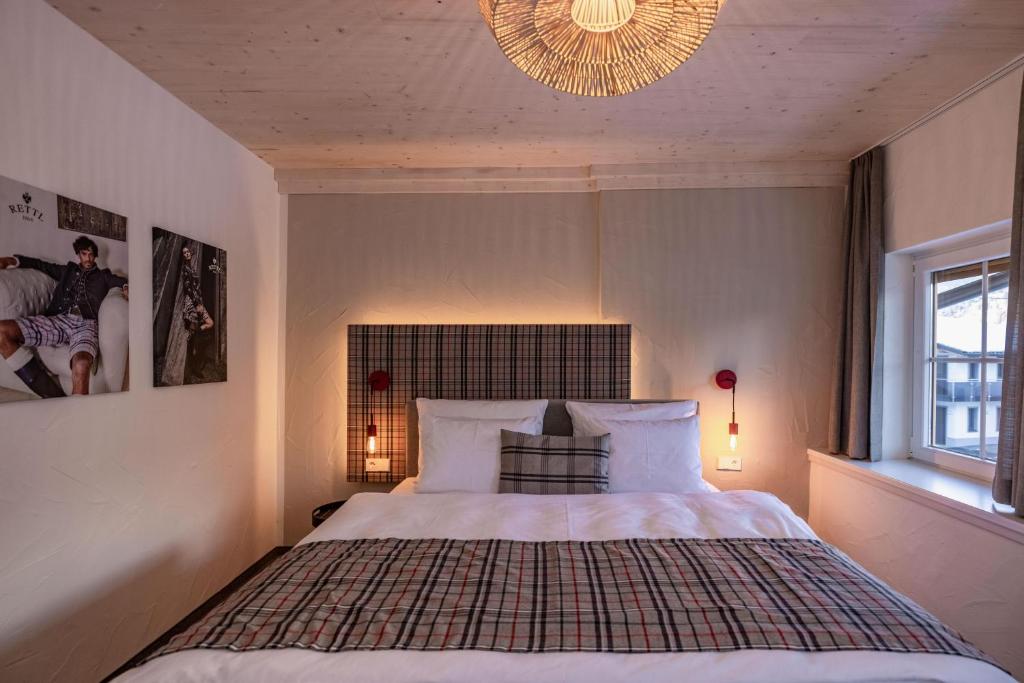 Postel nebo postele na pokoji v ubytování Landhaus Jenul