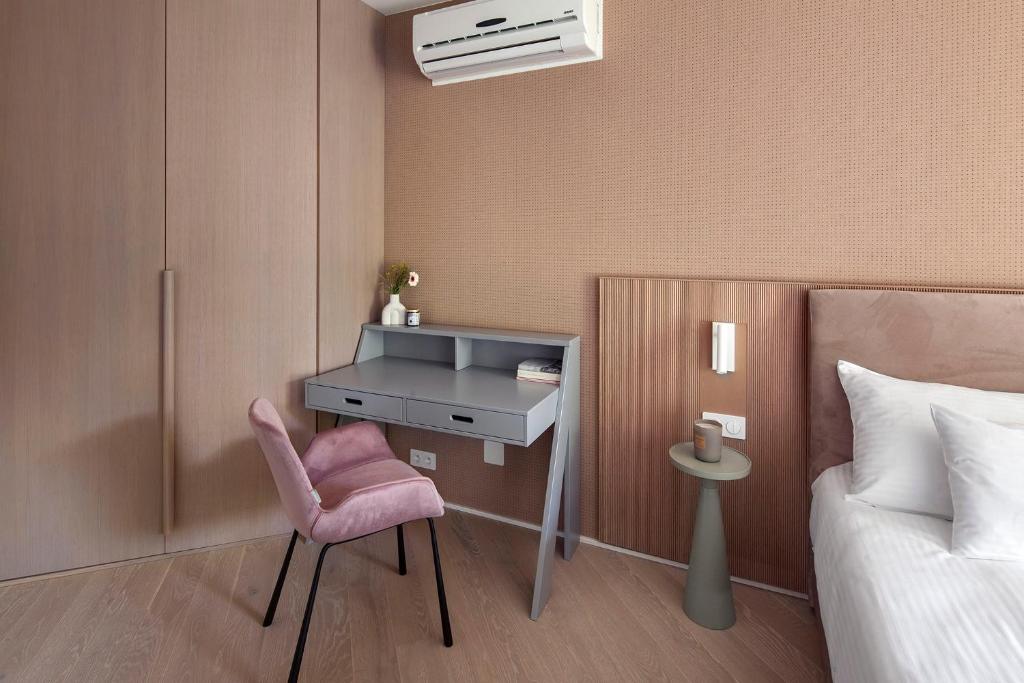 Posezení v ubytování Apartamenty na Półwyspie Wydma&Las