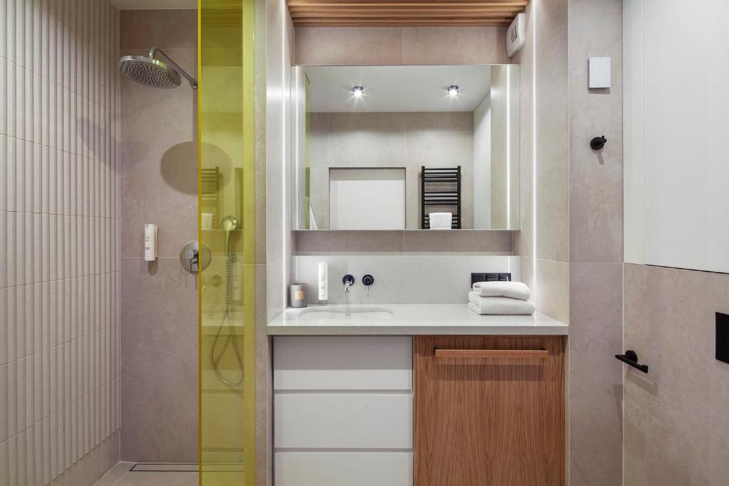 Koupelna v ubytování Apartamenty na Półwyspie Wydma&Las