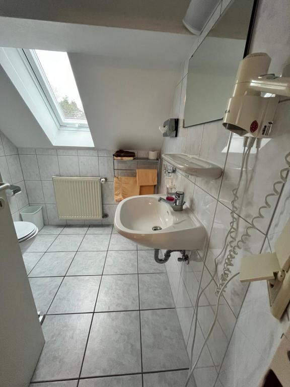 Koupelna v ubytování Haus Neugebauer-Gästehaus Garni