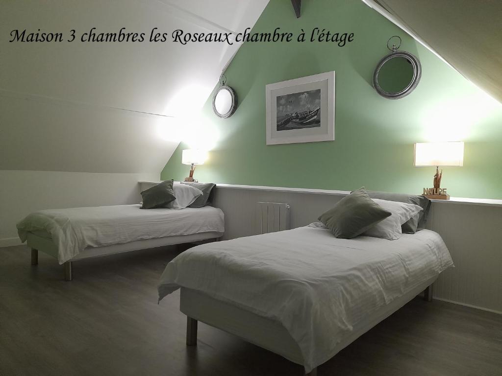 Postel nebo postele na pokoji v ubytování Domaine de l'Ermitage