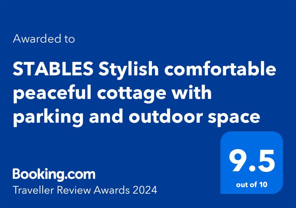 STABLES Stylish comfortable peaceful cottage with parking and outdoor space 면허증, 상장, 서명, 기타 문서