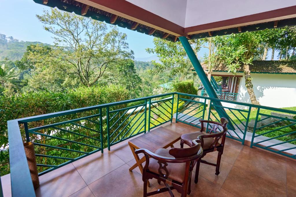 Balkón nebo terasa v ubytování Forest Canopy Thekkady