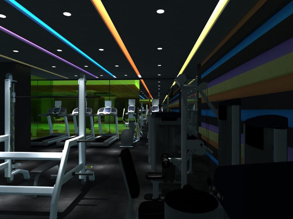 Fitness centrum a/nebo fitness zařízení v ubytování Divan Adana