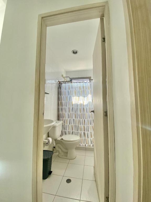 Koupelna v ubytování Nueve Uno Hostel