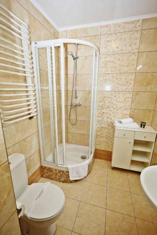 Koupelna v ubytování Bed&Breakfast Maciejanka