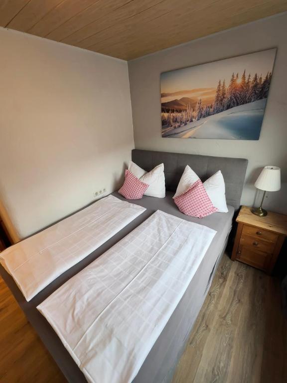 Postel nebo postele na pokoji v ubytování Mountain Apartments