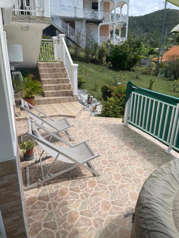 Balkón nebo terasa v ubytování Chez Maïté