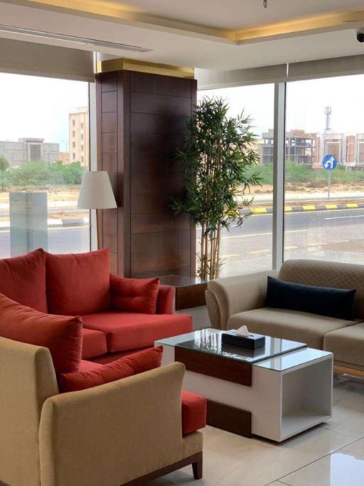 Posezení v ubytování فندق السلطنة جازان -Alsltanah Jazan Hotel