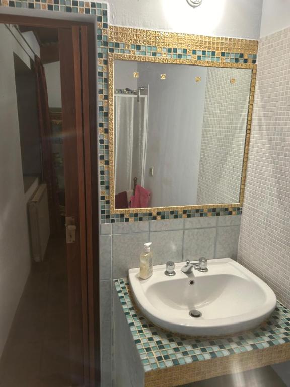 Een badkamer bij Locanda verde
