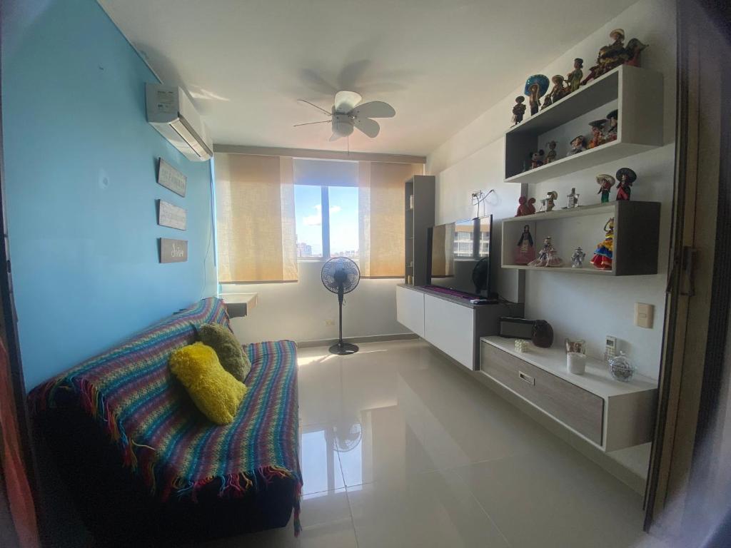 Posezení v ubytování Apartamento norte Barranquilla 2 habitaciones