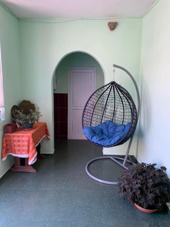 Postel nebo postele na pokoji v ubytování Guesthouse Tornike