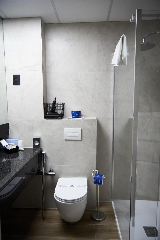 Koupelna v ubytování Hotel Concorde