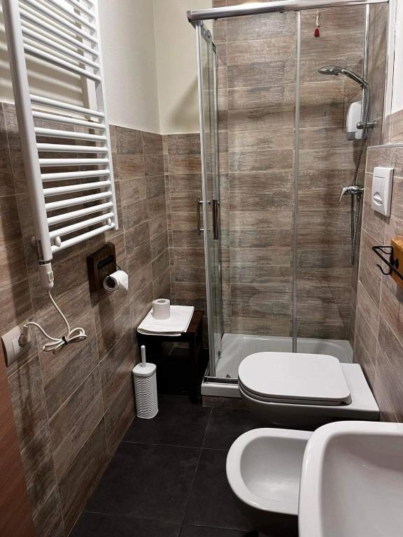 Koupelna v ubytování La Taverna del Metallo Rooms