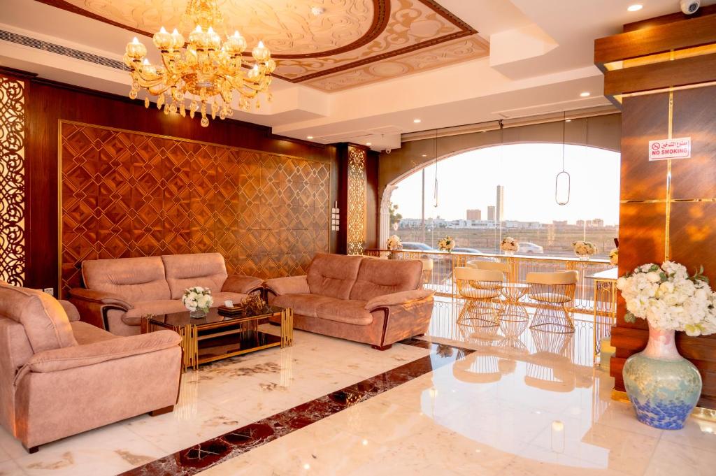 Posezení v ubytování Areen Hotel فندق ارين