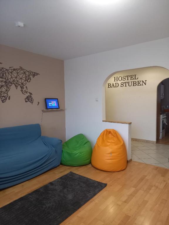 Istumisnurk majutusasutuses Bad Stuben Hostel