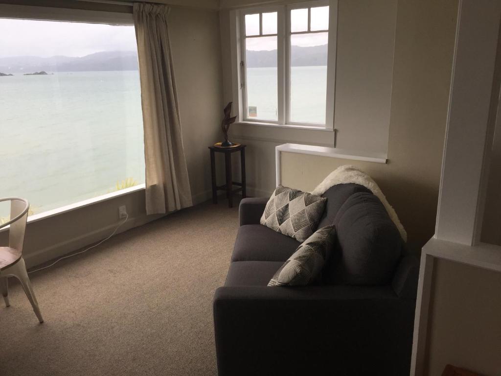 Posezení v ubytování Private 1 bedroom with amazing sea views