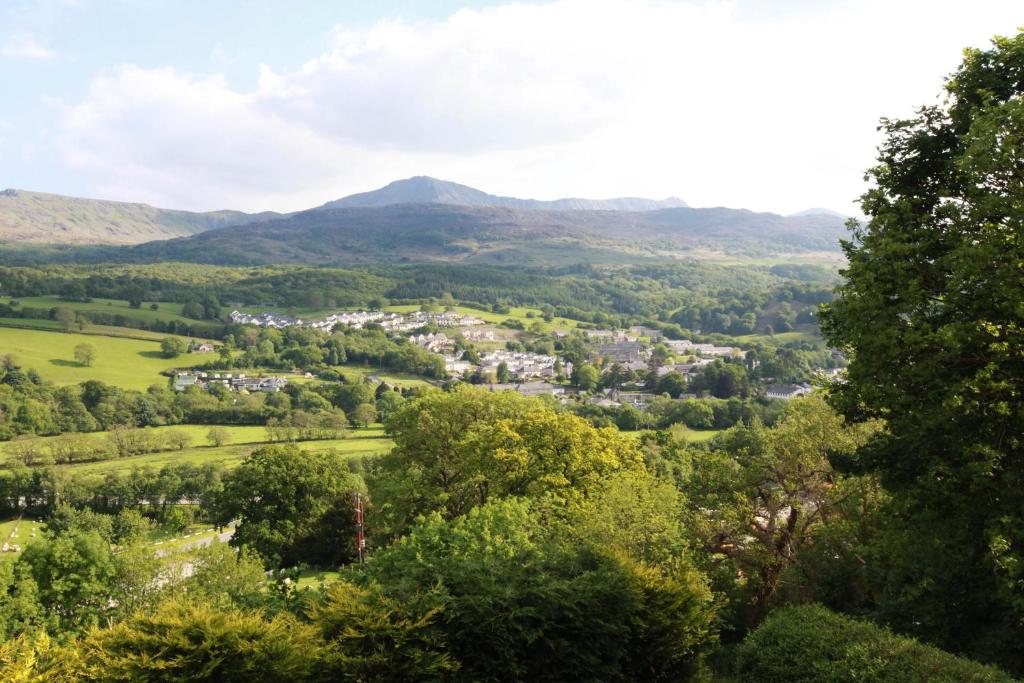 a view of the valley from the hills at Dwy Olwyn in Dolgellau