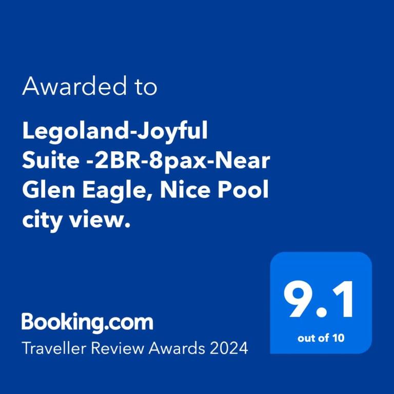 Fotografie z fotogalerie ubytování Legoland-Joyful Suite -2BR-8pax-Near Glen Eagle, Nice Pool city view. v destinaci Nusajaya