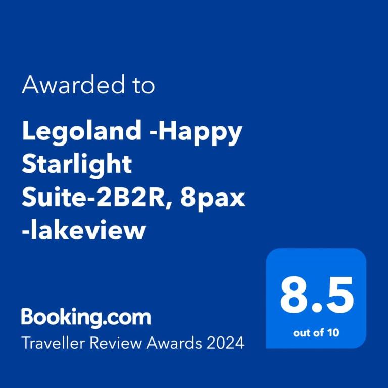 Certifikát, hodnocení, plakát nebo jiný dokument vystavený v ubytování Legoland -Happy Starlight Suite-2B2R, 8pax -lakeview