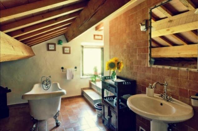 Kúpeľňa v ubytovaní Casale delle Rondini