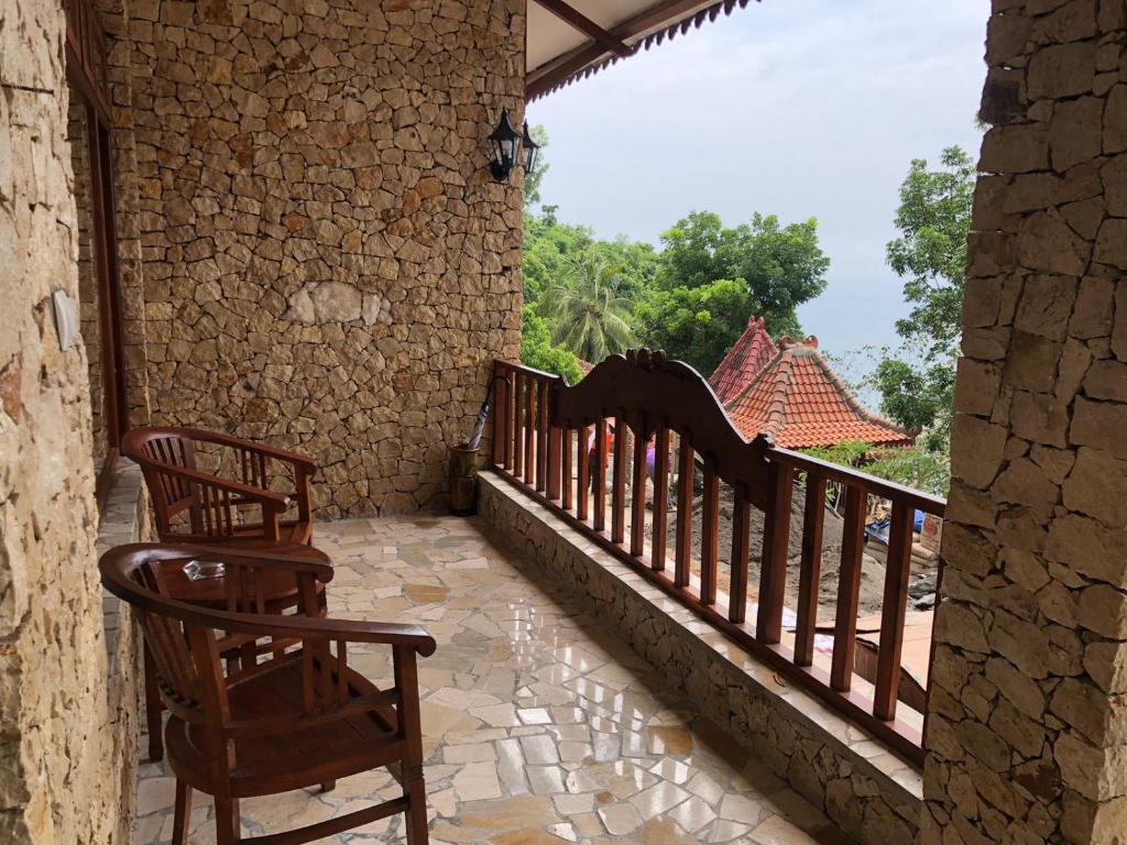 Balkón nebo terasa v ubytování Edge Resort, Yogyakarta