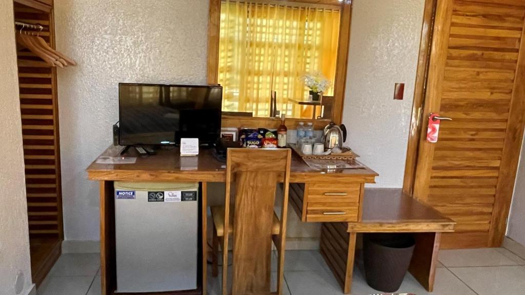 Kuchyň nebo kuchyňský kout v ubytování CITI HOTEL
